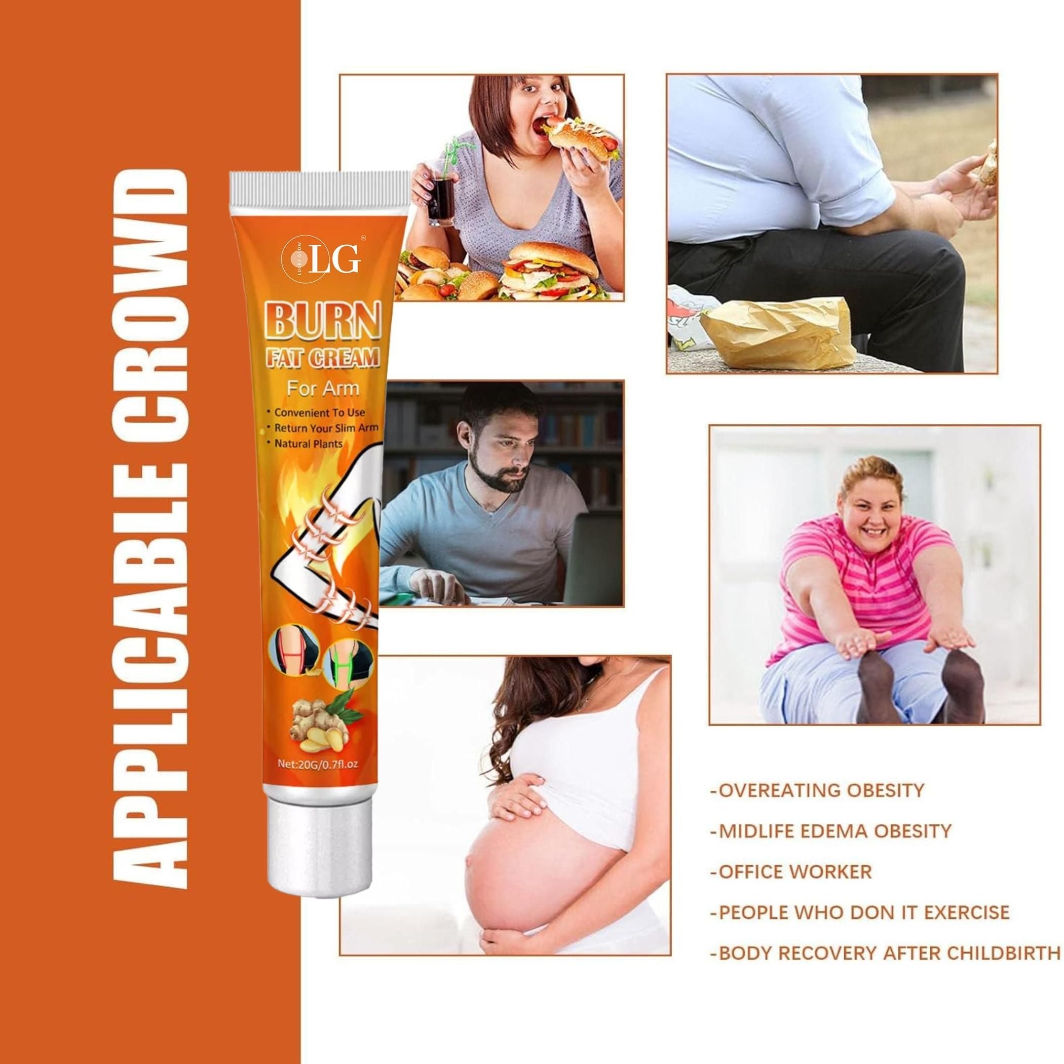 Lucky Glow BURN Fat Cream For Arm (20gm)